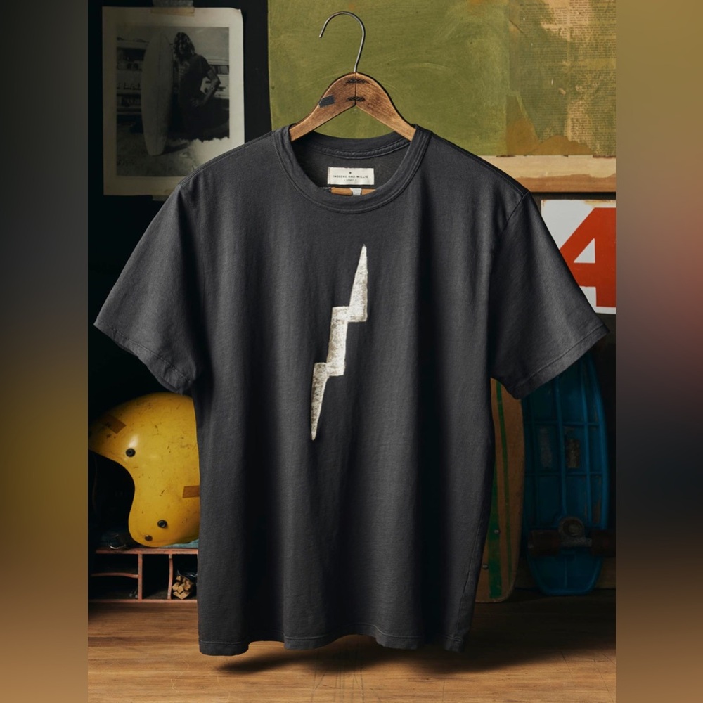 Imogene + Willie The Bolt Tee (Black)